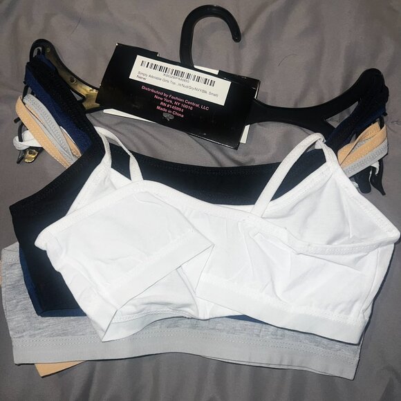 Simply Adorable Girls 5-Pack Bralettes Size Small – Neutral & Basic Colors - Picture 5 of 6